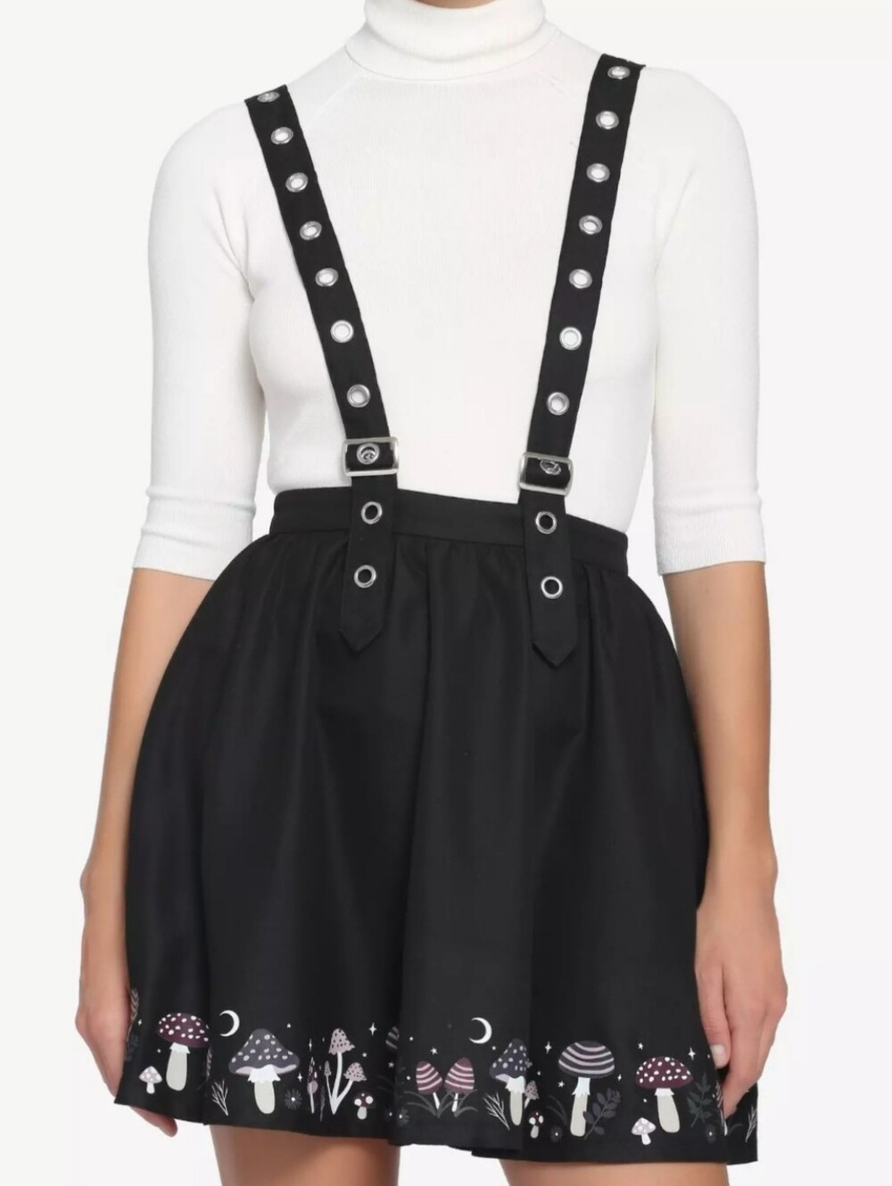 Mushroom Border Grommet Suspender Skirt Hot Topic